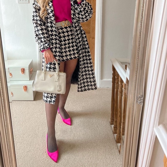 ZARA SATIN EFFECT POINTED TOE HEELS - fuchsia - Picture 10 of 17